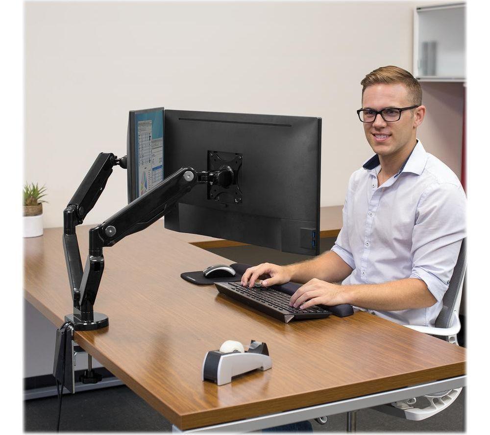 FELLOWES Platinum Series Dual Arm Full Motion 40" Monitor Desk Mount image number 10 of 11