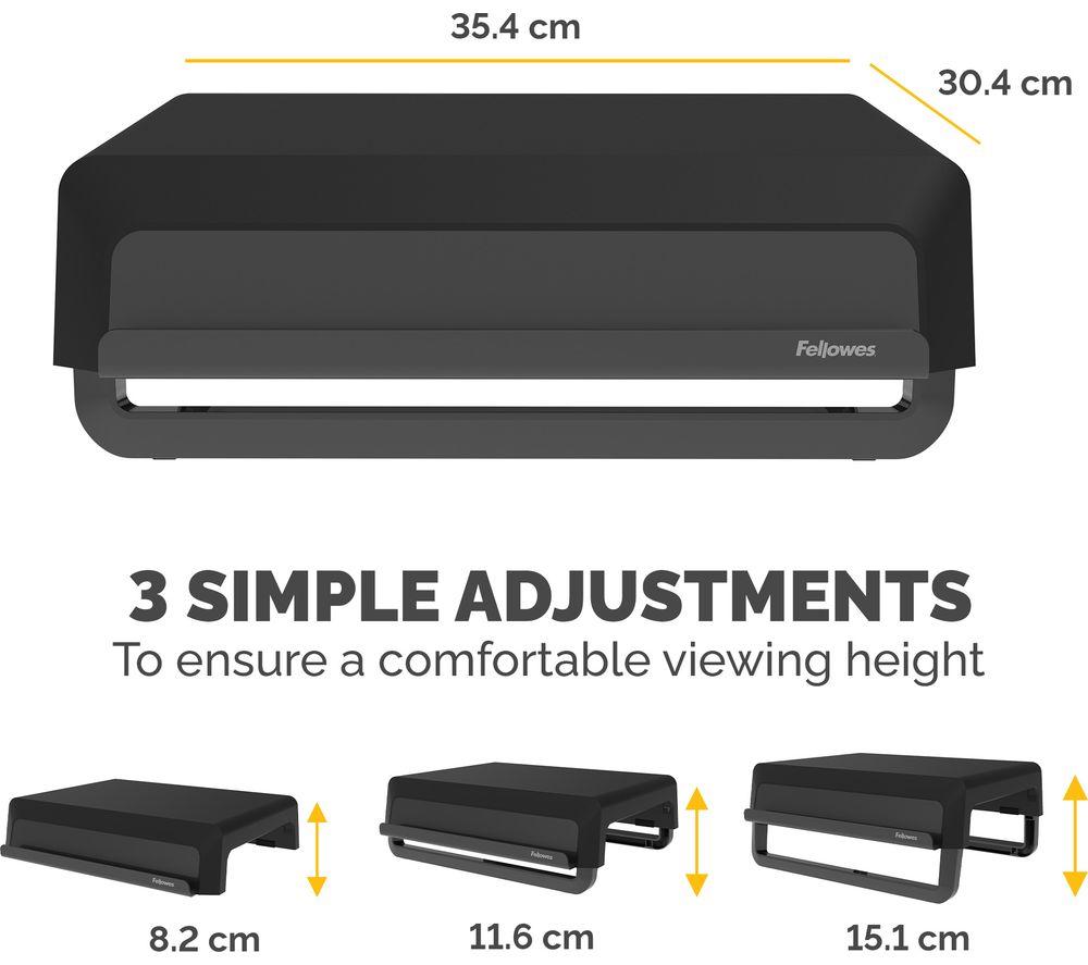FELLOWES Breyta Monitor Stand - Black image number 4 of 7