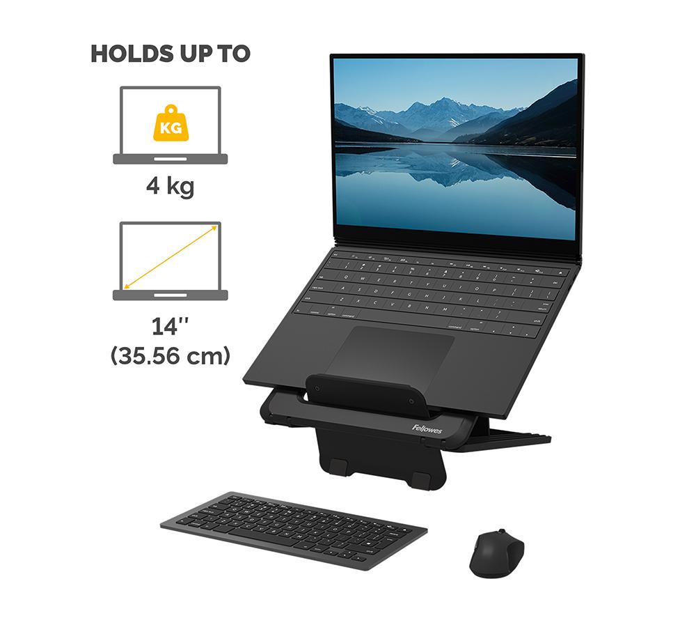 FELLOWES Breyta Laptop Stand - Black image number 3 of 7