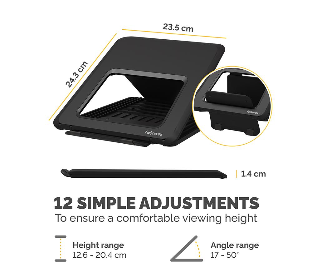 FELLOWES Breyta Laptop Stand - Black image number 4 of 7