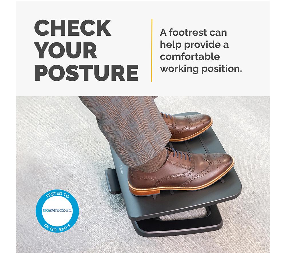 FELLOWES Hana LT Foot Rest - Black image number 2 of 13