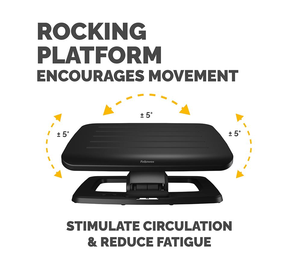 FELLOWES Hana LT Foot Rest - Black image number 4 of 13