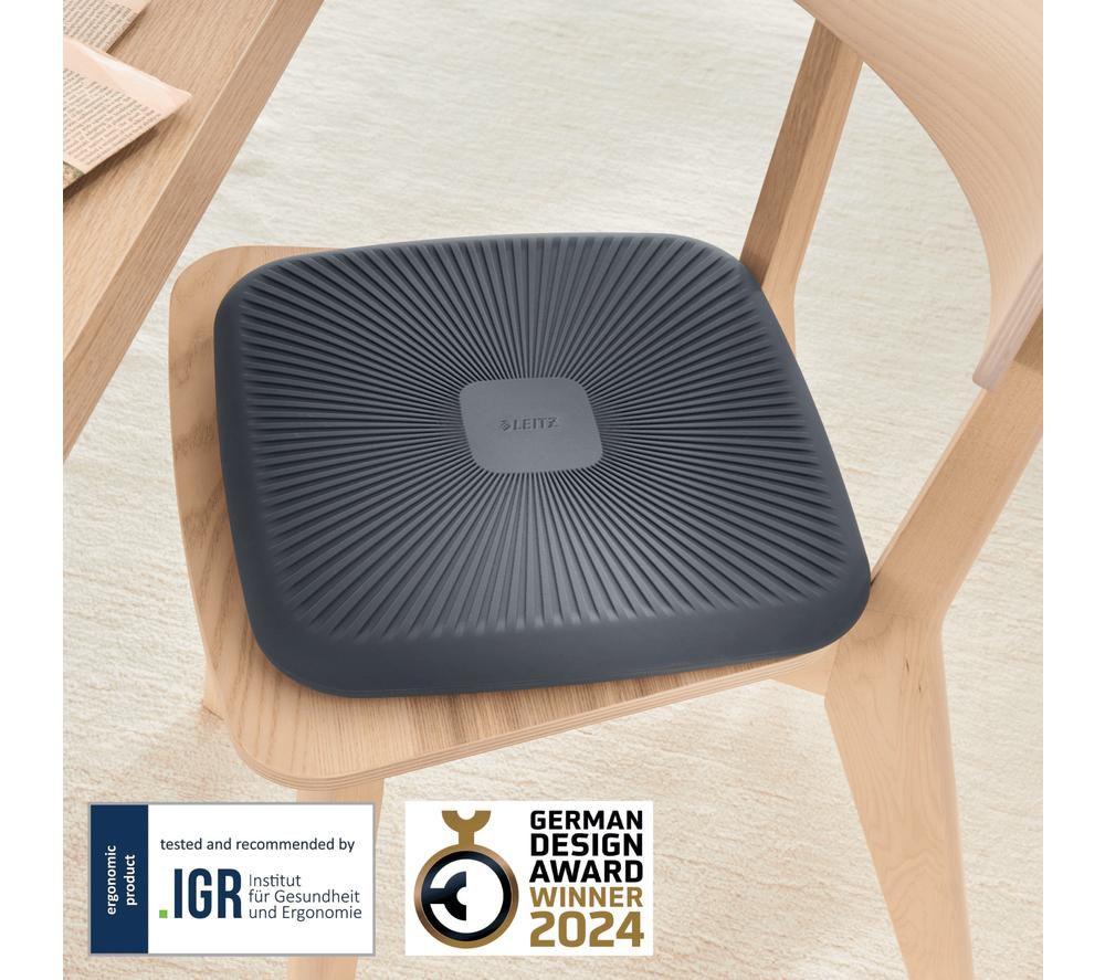 LEITZ Ergo Active Inflatable Wobble Seat Cushion - Dark Grey image number 4 of 7
