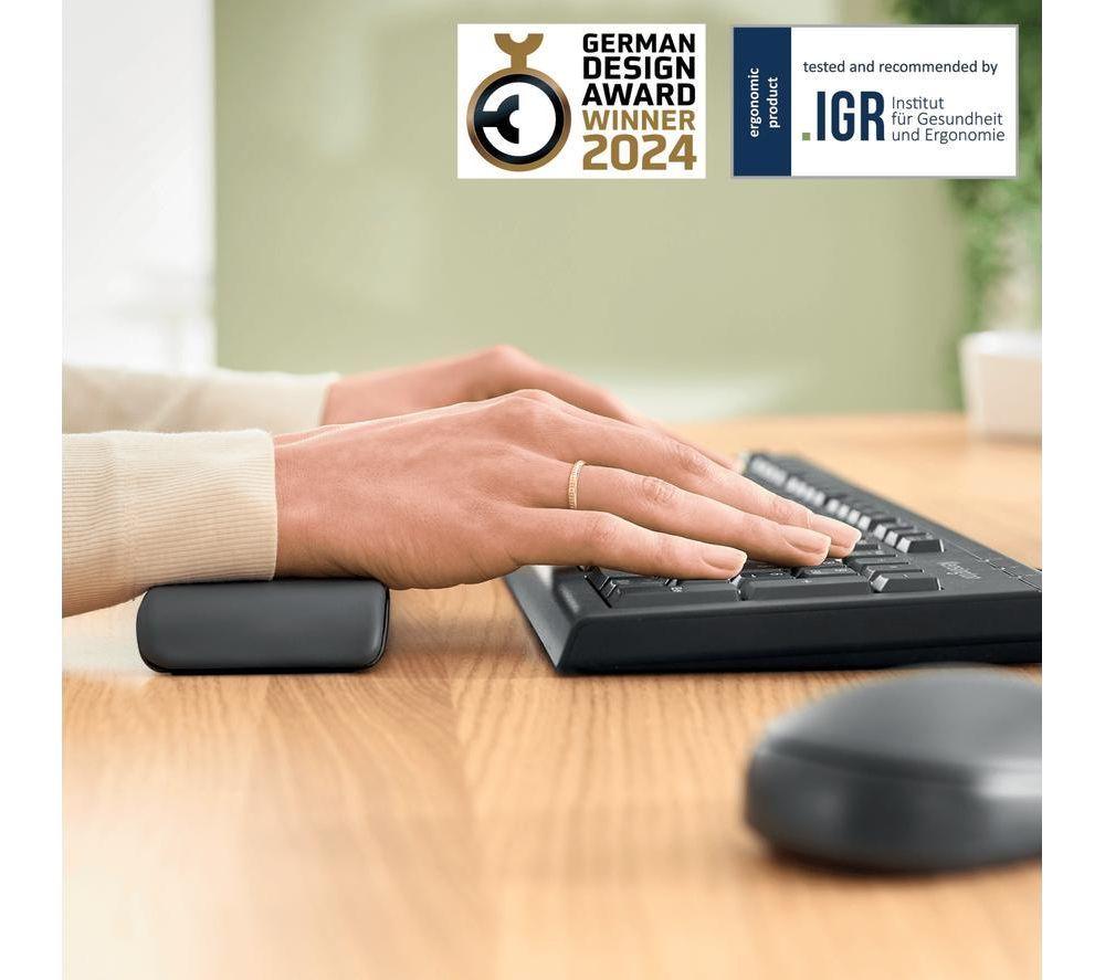 LEITZ Ergo Keyboard Wrist Rest - Dark Grey image number 3 of 4