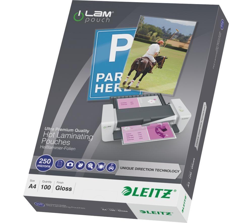 LEITZ iLAM 74920000 250 Micron A4 Laminating Pouches - Pack of 100 image number 2 of 6
