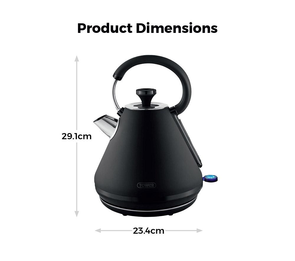 TOWER Sera T10079BLK Traditional Kettle - Black image number 6 of 9