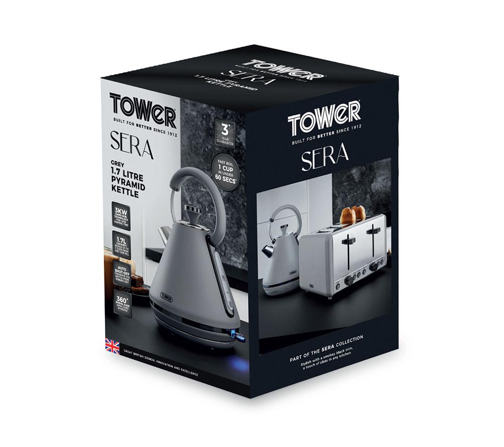 TOWER Sera T10079GRY Traditional Kettle - Grey image number 9 of 9