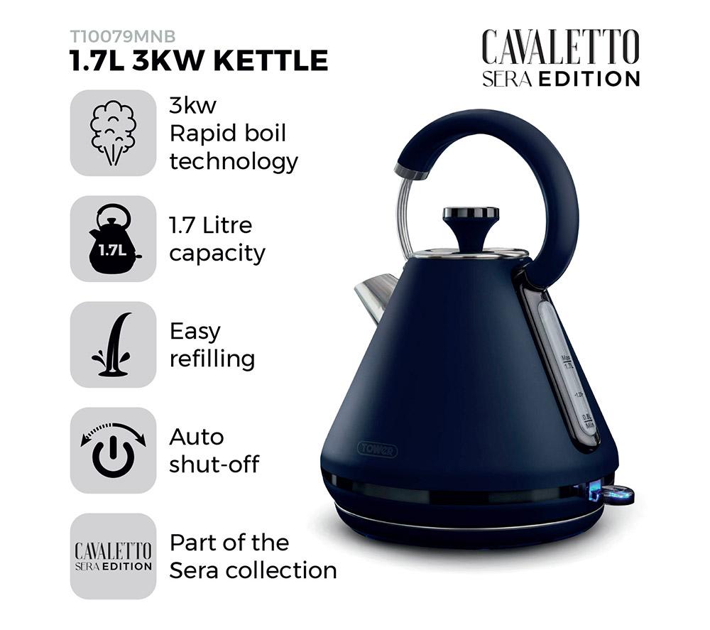 TOWER Sera T10079MNB Traditional Kettle - Blue image number 2 of 9
