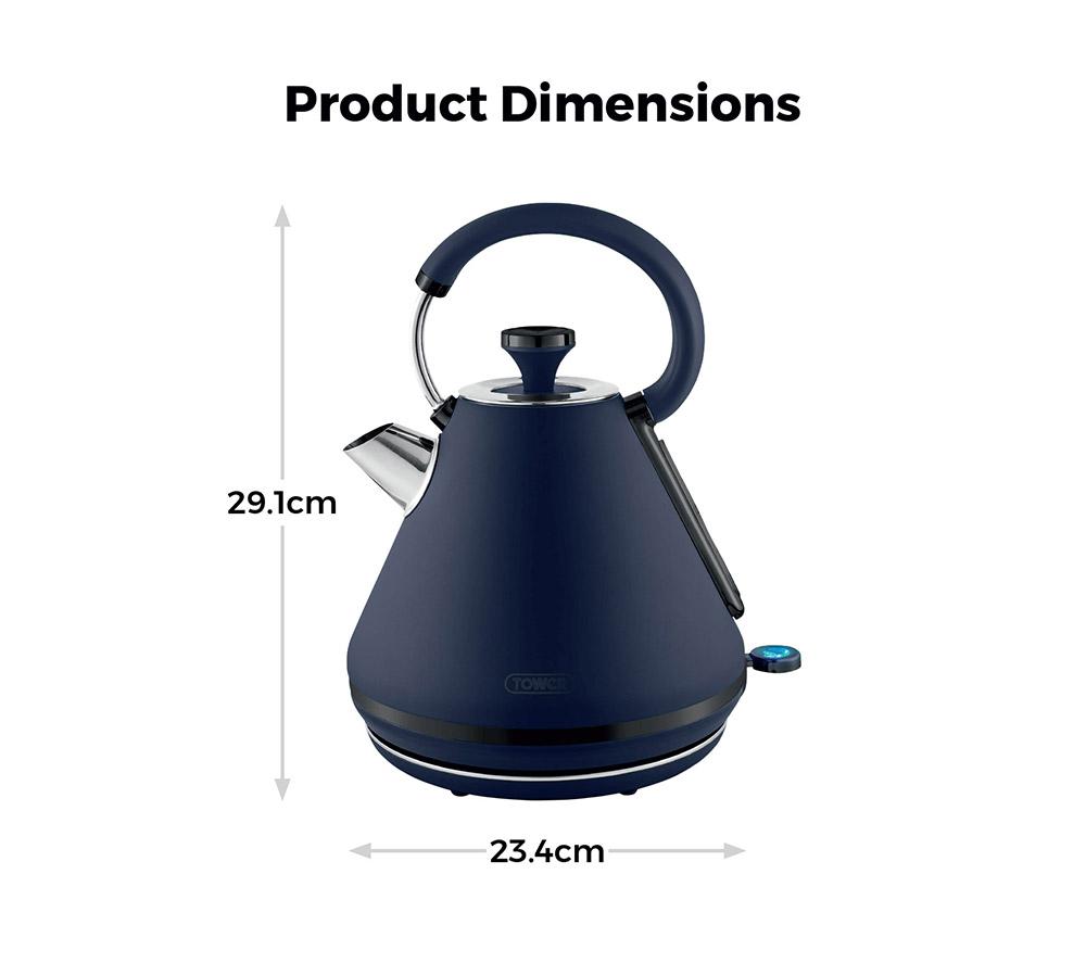 TOWER Sera T10079MNB Traditional Kettle - Blue image number 6 of 9