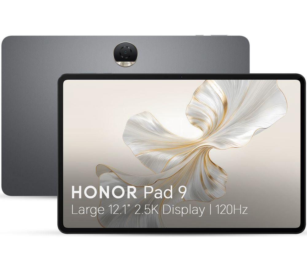 HONOR Pad 9 12.1 Tablet - 256 GB, Space Grey, Silver/Grey