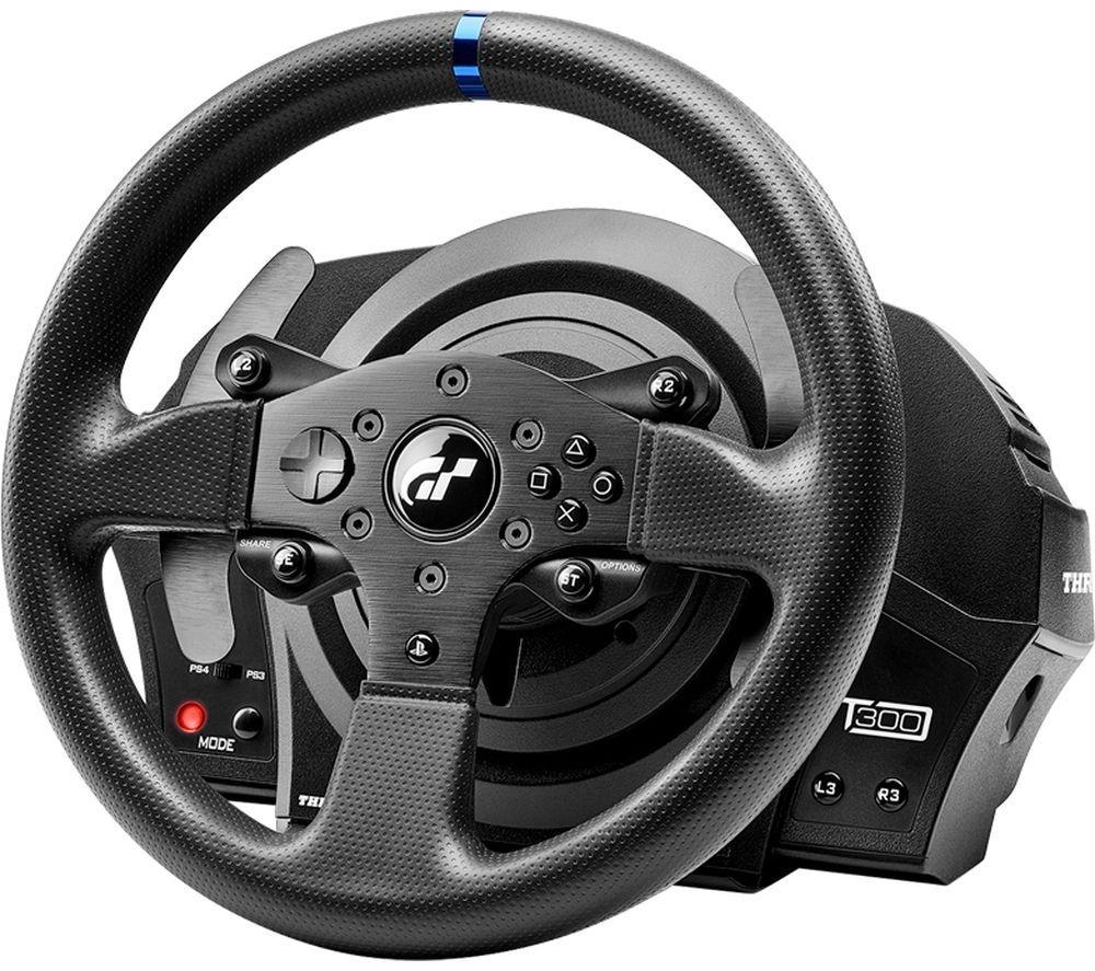 THRUSTMASTER T300RS GT Edition Racing Wheel & Pedals & TH8S Shifter Bundle