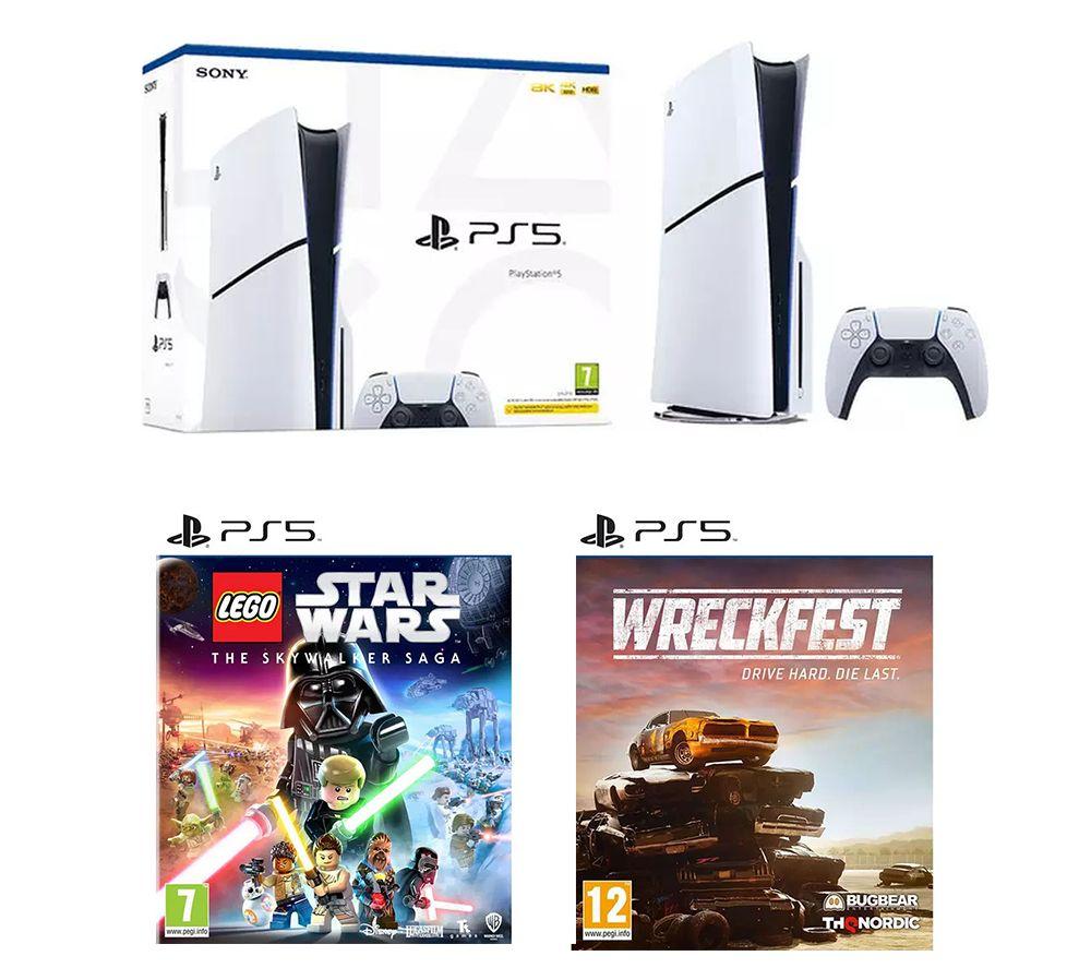 Buy SONY PlayStation 5 (Model Group - Slim), Wreckfest, Tekken 8, PS5  DualSense Wireless Controller (White) & Twin Docking Station (White) Bundle