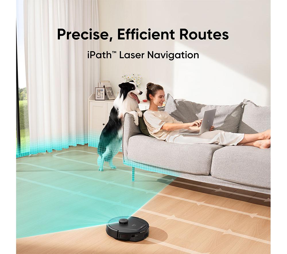 EUFY RoboVac L60 Hybrid Robot Vacuum Cleaner - Black image number 3 of 8