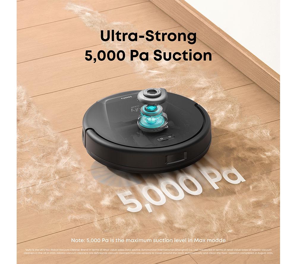 EUFY RoboVac L60 Hybrid Robot Vacuum Cleaner - Black image number 4 of 8