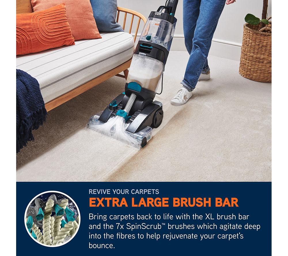VAX Platinum Power Max Pet-Design Upright Carpet Cleaner - Black & Teal image number 3 of 10