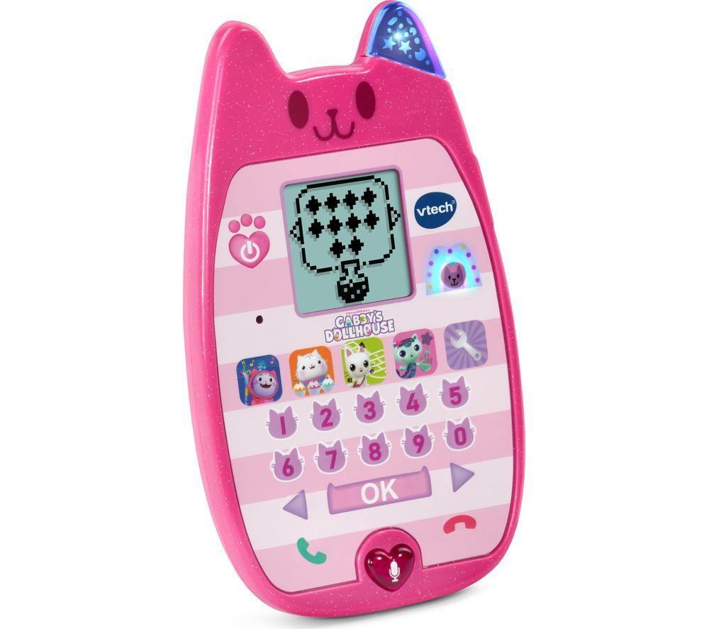 VTech Gabby's Dollhouse Telefono A-Meow-Zing - Giocattolo Interattivo Per Bambini 3+ - Con Giochi, Messaggi Vocali E Suonerie Personalizzabili - Multicolore