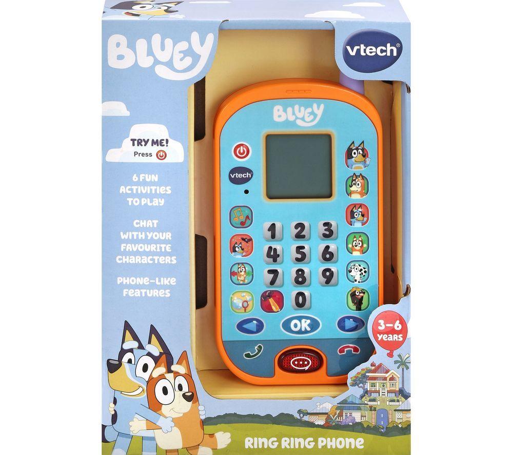 VTECH Bluey Ring Ring Phone - Blue & Orange image number 2 of 2