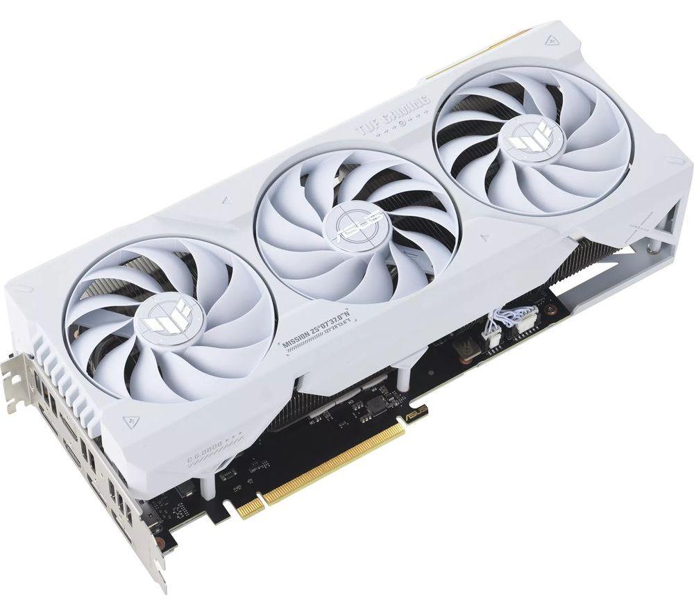ASUS GeForce RTX 4070 Ti SUPER OC Edition 16 GB TUF GAMING Graphics Card - White