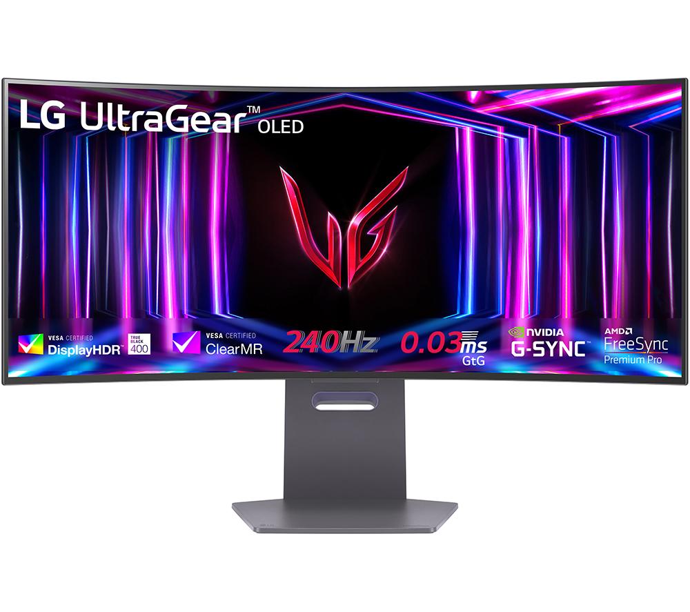 LG UltraGear 34GS95QE-B.AEK Quad HD 34" Curved OLED Gaming Monitor - Black