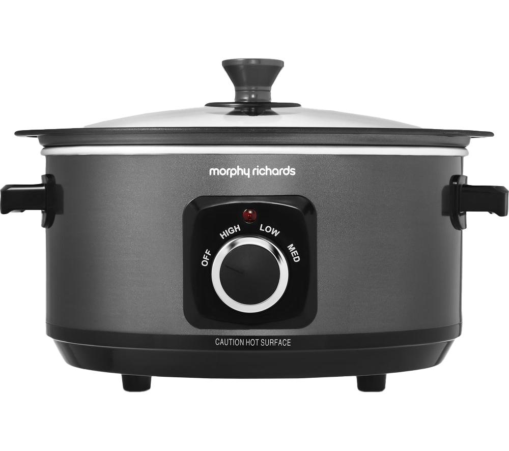 MORPHY RICHARDS Sear & Stew 460012 Slow Cooker - Black, Black