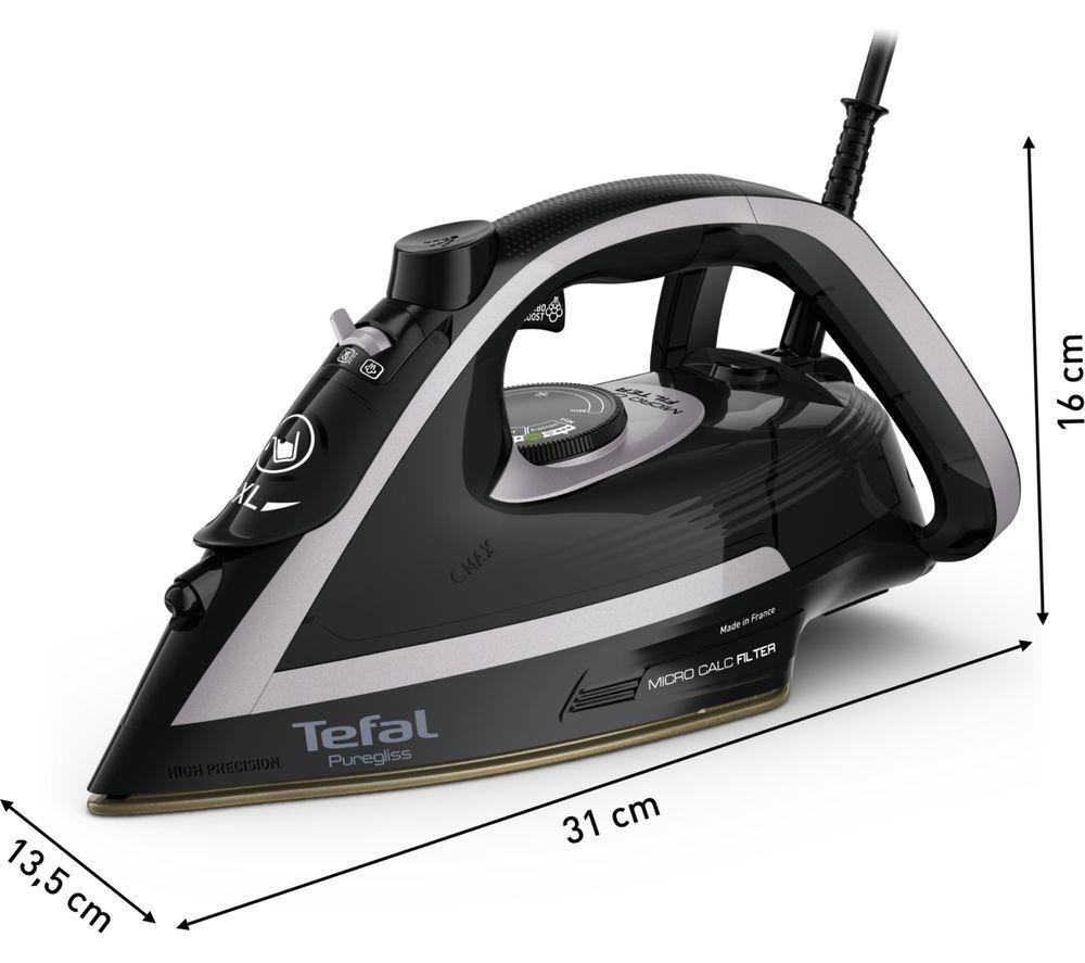 Buy TEFAL Puregliss FV8062G0 Steam Iron Black Blue Currys