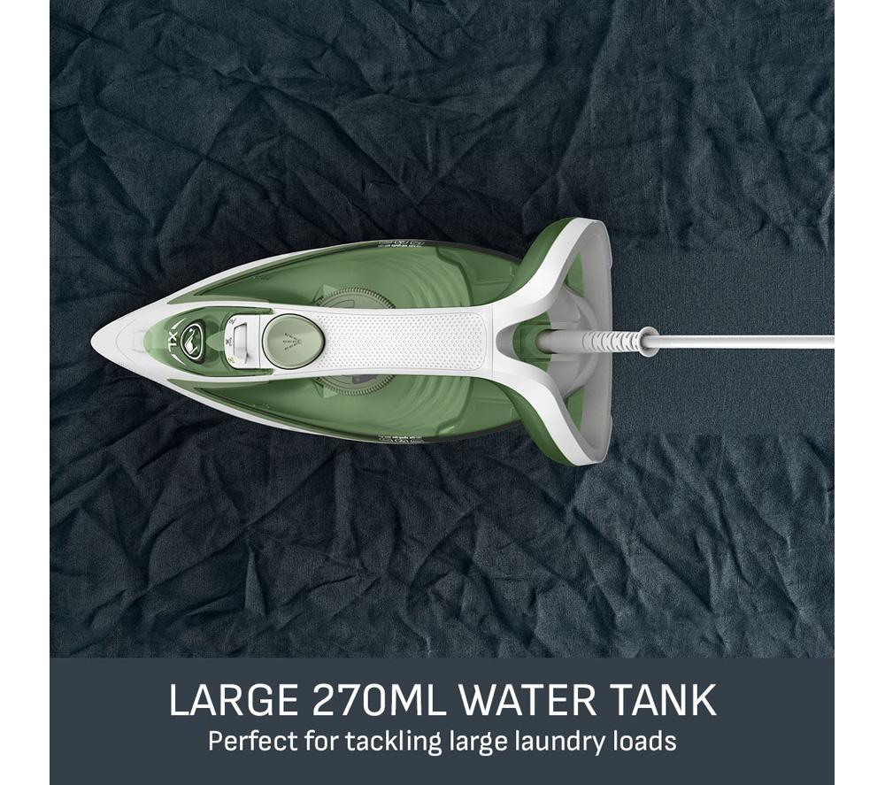 TEFAL Easygliss Eco FV5781 Steam Iron - White & Green image number 6 of 9