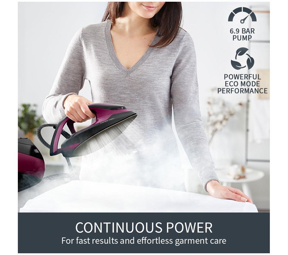 TEFAL Express Vision SV8154 Steam Generator Iron - Black & Purple image number 4 of 11