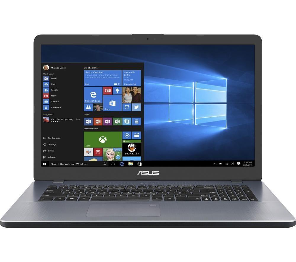 ASUS Vivobook 17 X705MA 17 Laptop - IntelCeleron?, 256 GB SSD, Grey, Silver/Grey