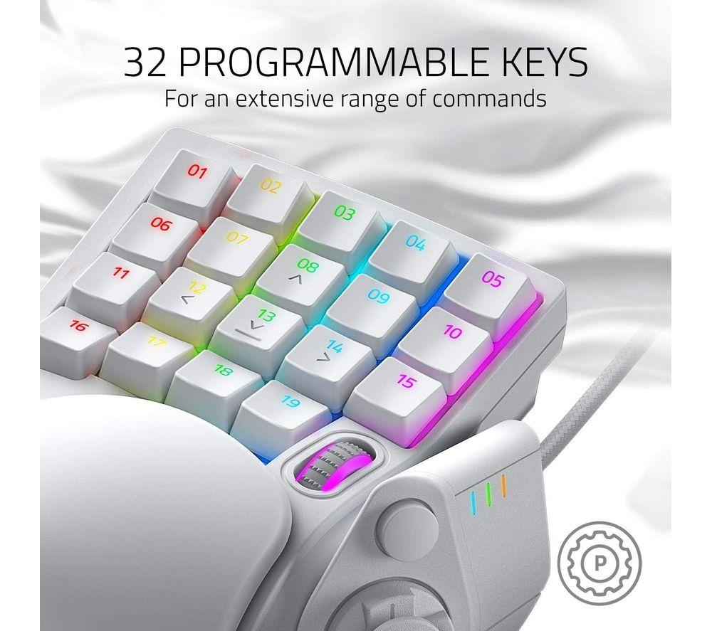 Tartarus Razer ホワイト Pro Tartarus Razer Pro RZ07-03110200 - LN124712 White Mercury Keypad キーボード