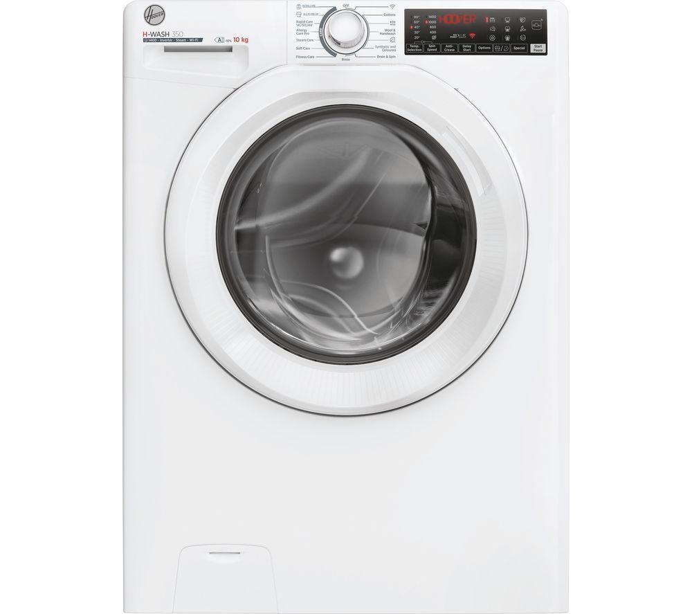HOOVER H-Wash 350 H3WPS4106TM6-80 WiFi-enabled 10 kg 1400 Spin Washing Machine - White, White
