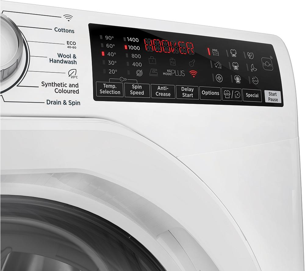 HOOVER H-Wash 350 H3WPS4106TM6-80 WiFi-enabled 10 kg 1400 Spin Washing Machine - White image number 4 of 11