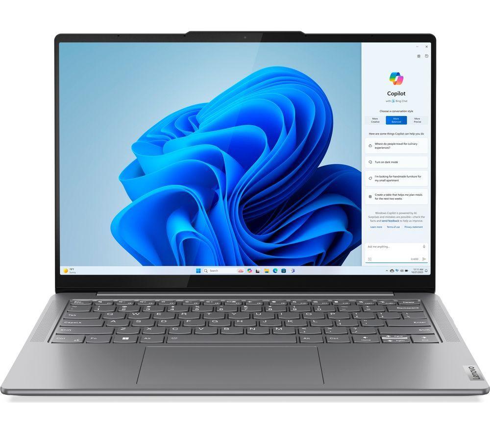 LENOVO Yoga Slim 7 14" Laptop - Intel®Core Ultra 5, 512 GB SSD, Grey, Silver/Grey