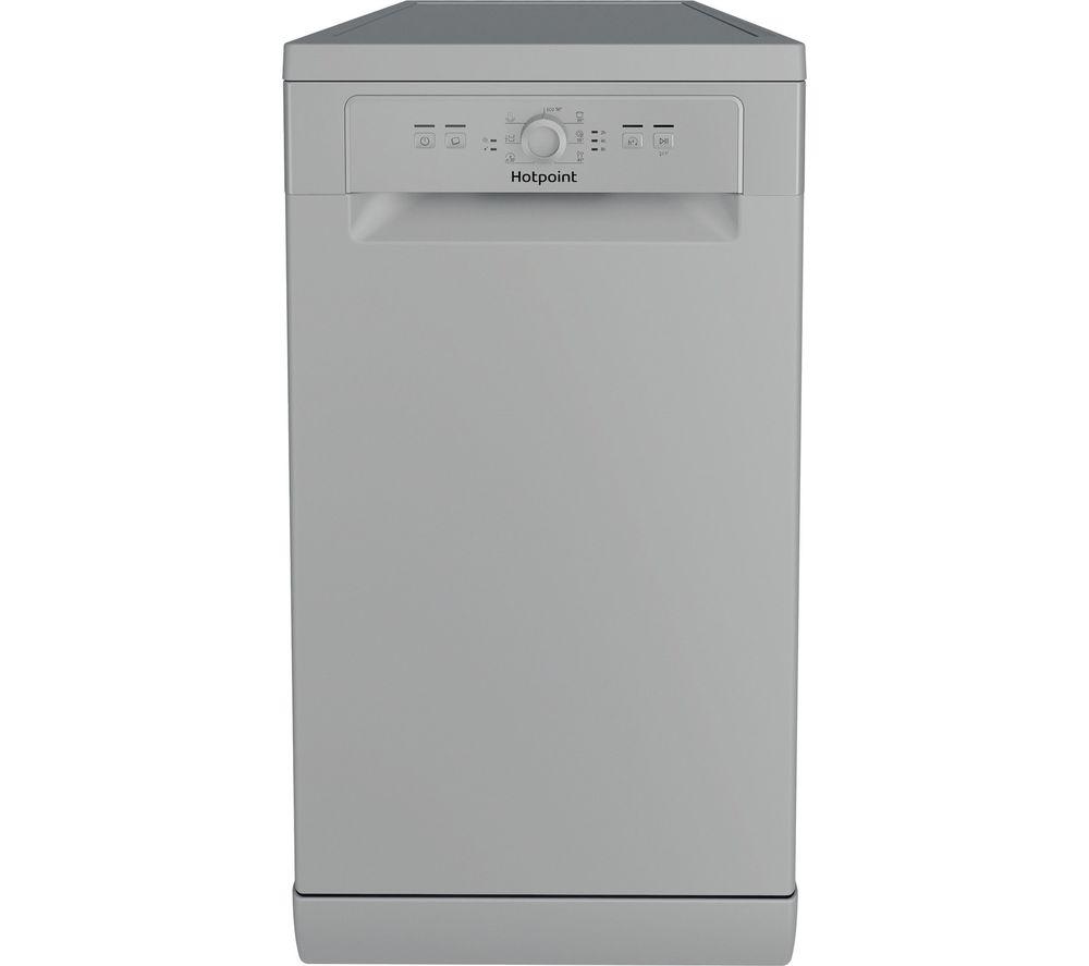 Hotpoint HF9E1B19SUK Slimline Dishwasher – Silver – F Rated