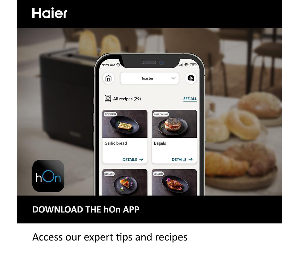 HAIER I-Master Series 5 HTO5A3 2-Slice Toaster - Black image number 10 of 11
