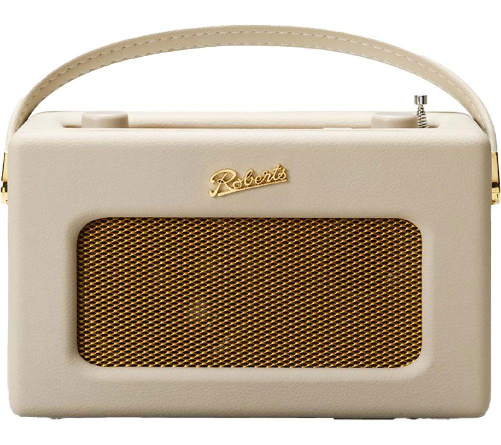 ROBERTS Revival iStream 3L Portable DAB? Retro Smart Bluetooth Radio - Pastel Cream, Cream