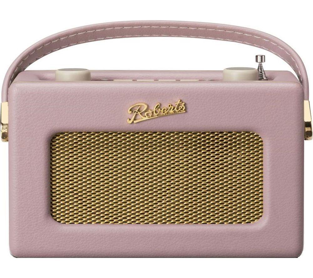 ROBERTS Revival Uno BT Portable DAB? Retro Bluetooth Radio - Dusty Pink, Pink