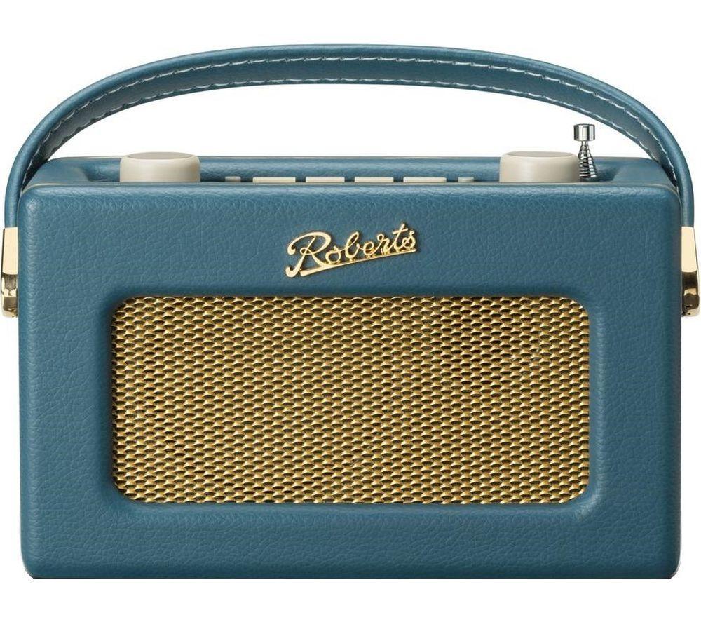 Roberts Revival Uno BT Portable DAB+/FM Retro Bluetooth Radio - Teal Blue, Blue