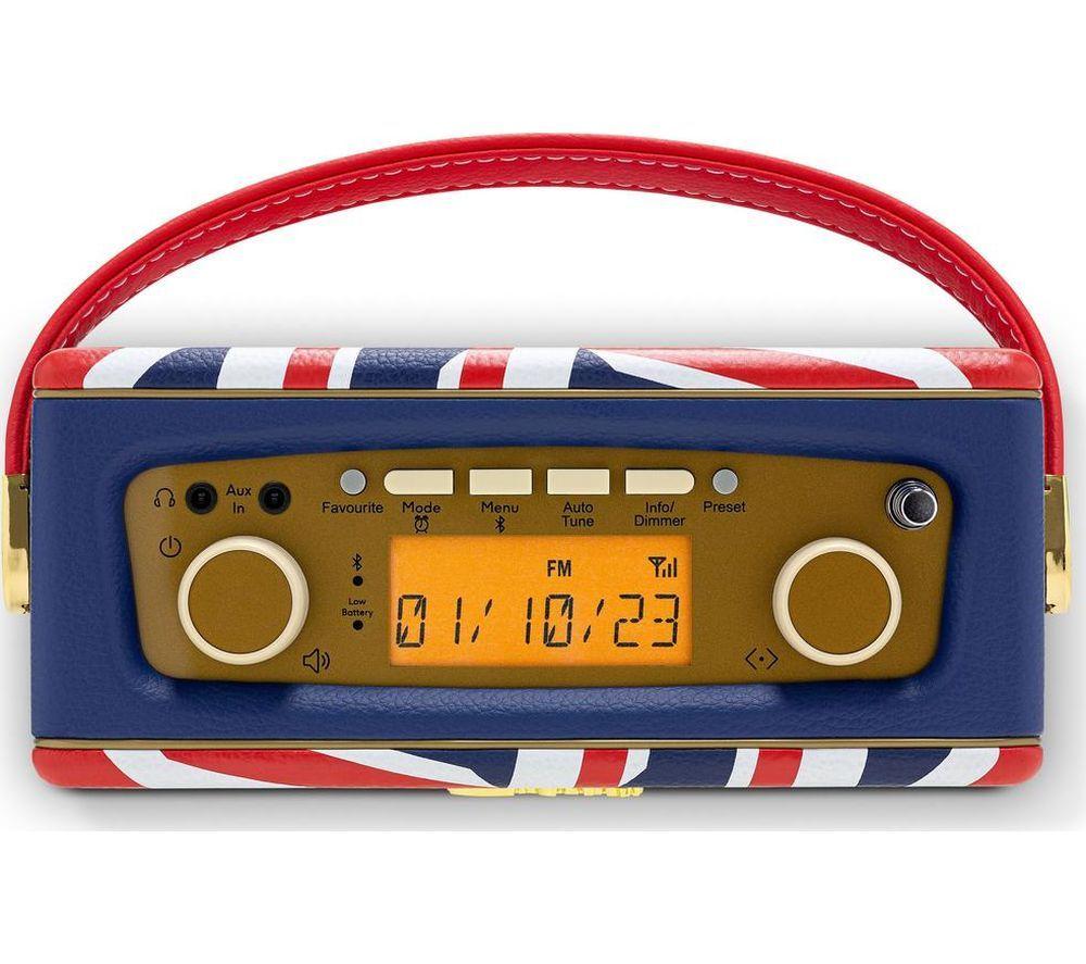 ROBERTS Revival Uno BT Portable DAB+/FM Retro Bluetooth Radio - Union Jack image number 3 of 8