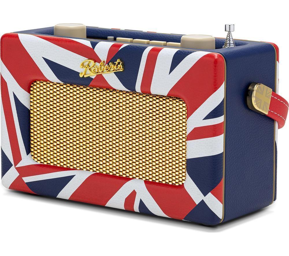 ROBERTS Revival Uno BT Portable DAB+/FM Retro Bluetooth Radio - Union Jack image number 5 of 8