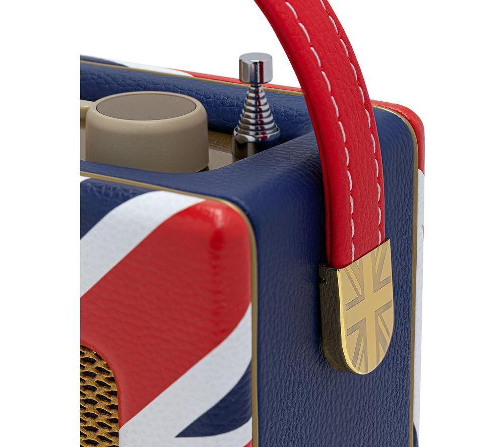 ROBERTS Revival Uno BT Portable DAB+/FM Retro Bluetooth Radio - Union Jack image number 7 of 8