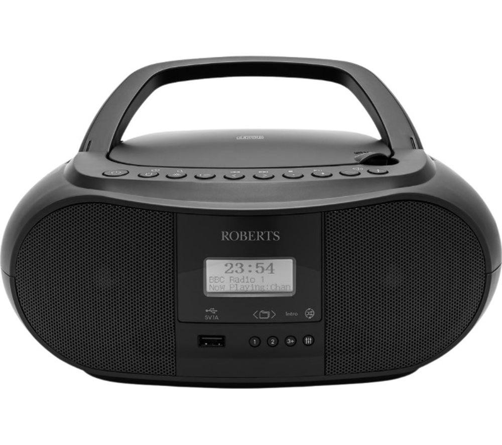 NO AERIAL Roberts ZoomBox4 FM/DAB+ CD boombox Bluetooth black ZoomBox 4 READ - Image 3