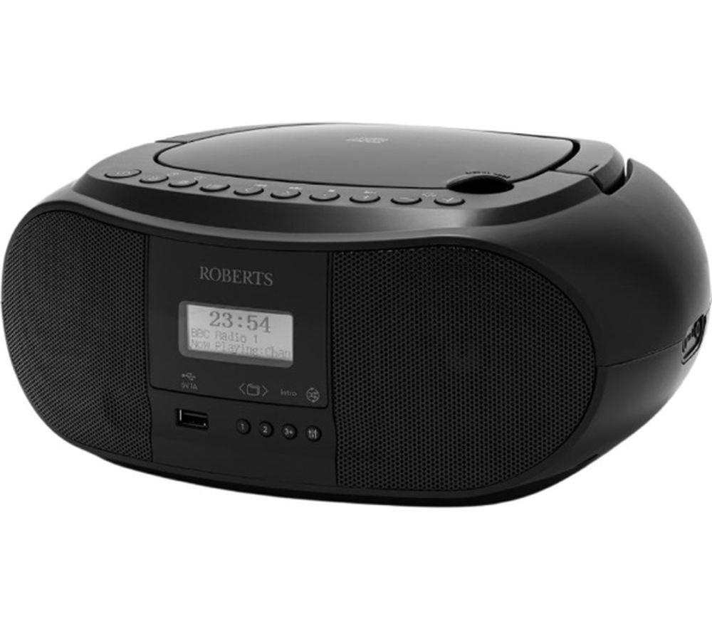 ROBERTS ZOOMBOX4BK Portable DAB/DAB+/FM Boombox - Black image number 3 of 9