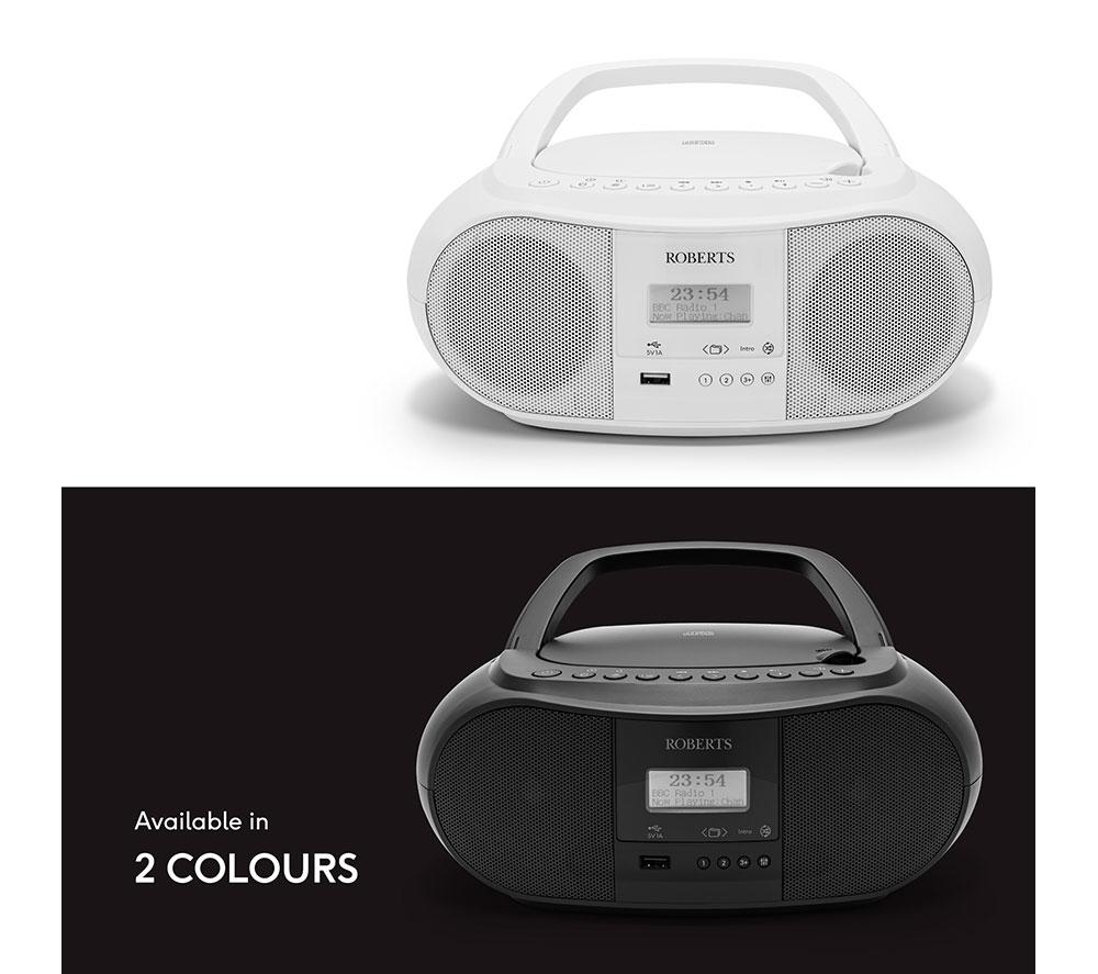 ROBERTS ZOOMBOX4BK Portable DAB/DAB+/FM Boombox - Black image number 9 of 9