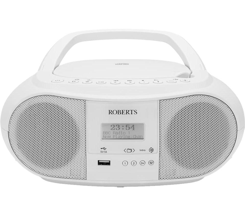 Roberts White Zoombox 4 Dab/Dab+/Fm Bluetooth Portable Boombox - Image 5