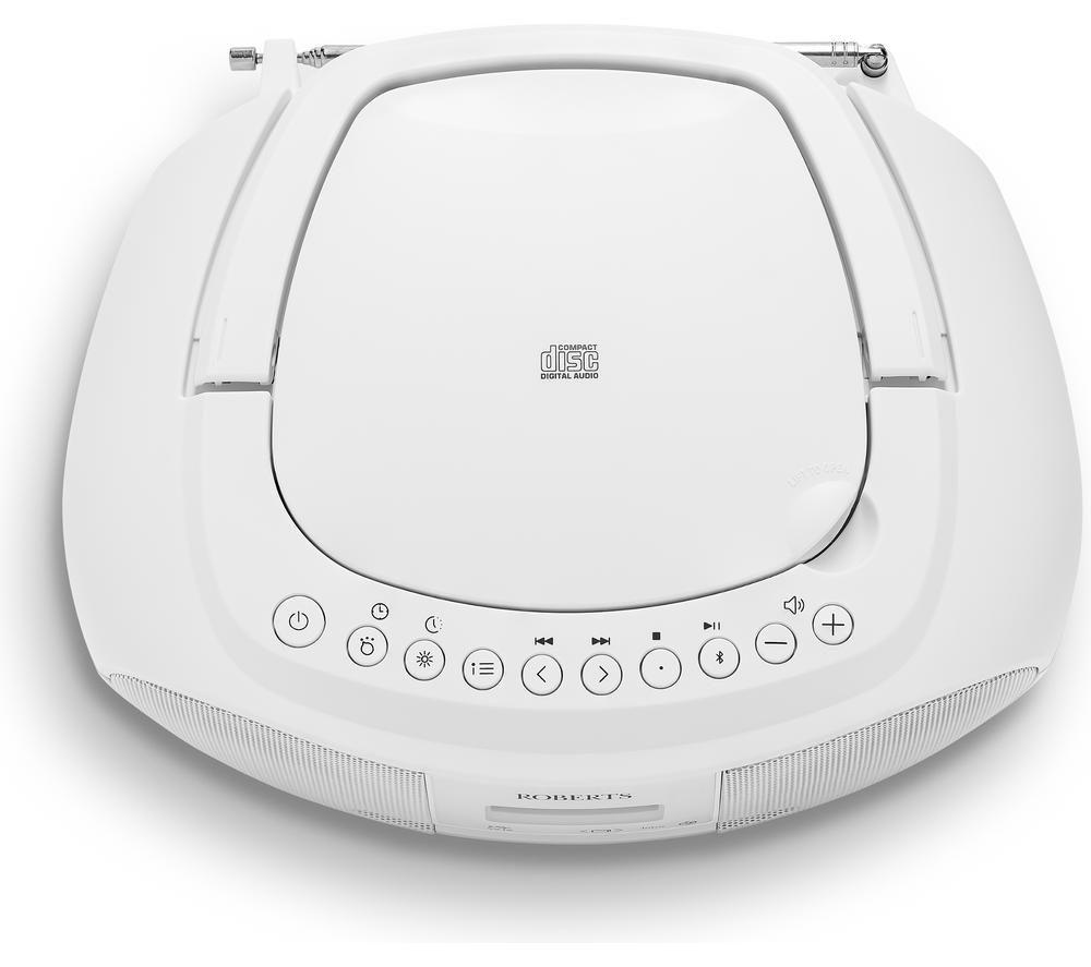 ROBERTS ZoomBox 4 DAB/DAB+/FM Bluetooth Boombox - White image number 4 of 9
