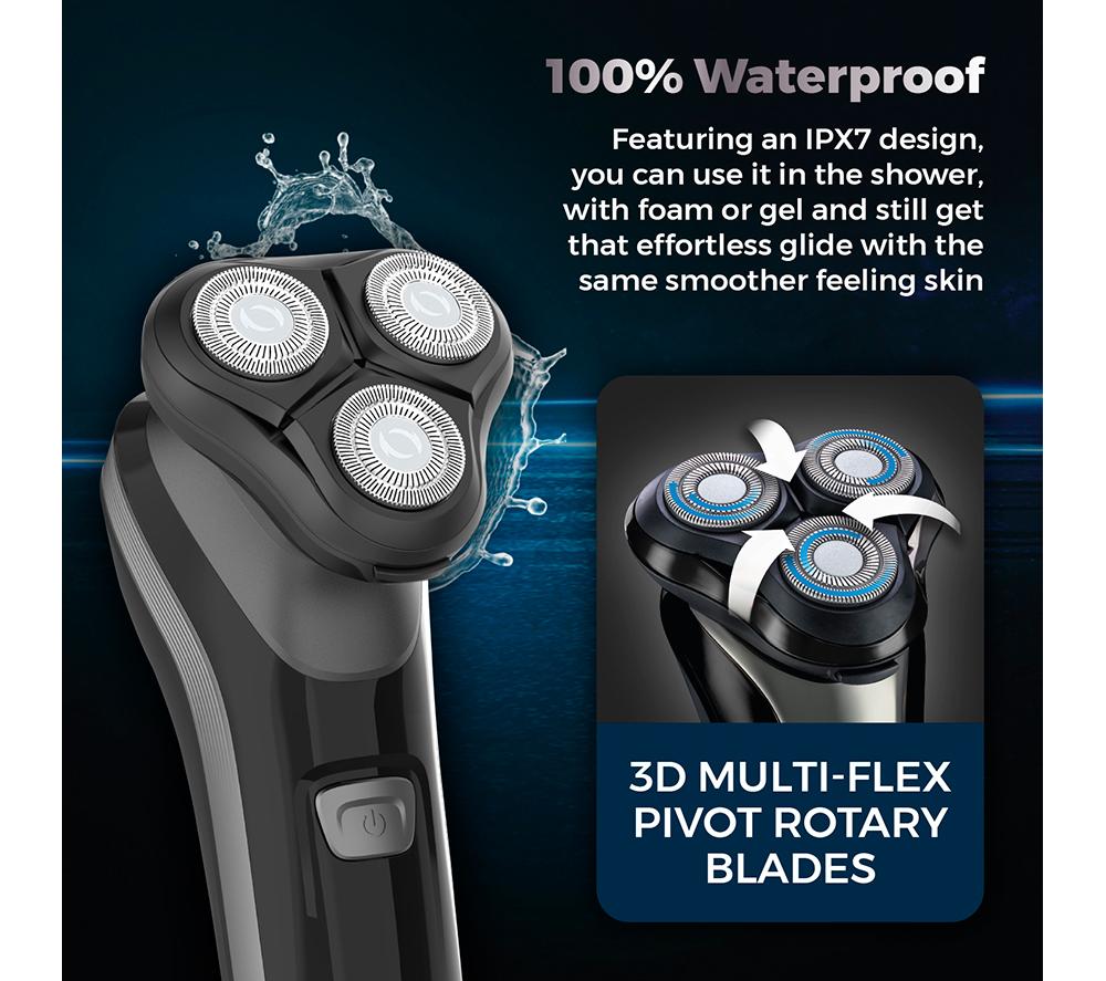 CARMEN C81209 Wet & Dry Rotary Shaver - Black image number 3 of 8
