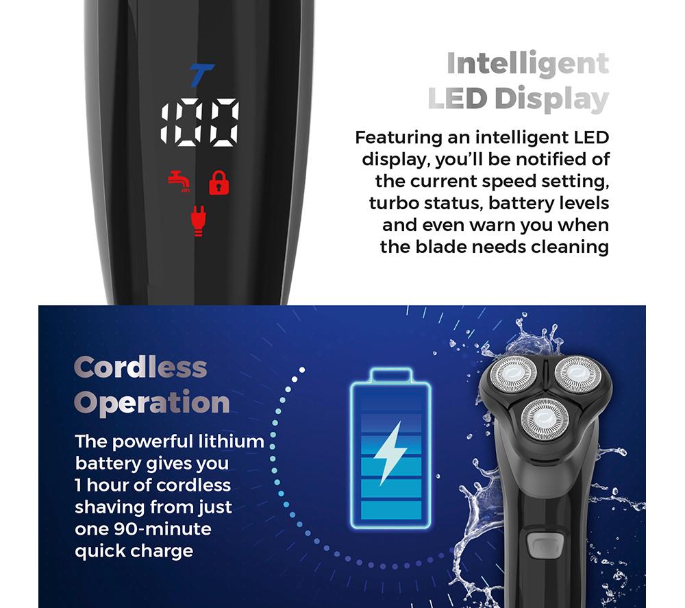 CARMEN C81209 Wet & Dry Rotary Shaver - Black image number 5 of 8