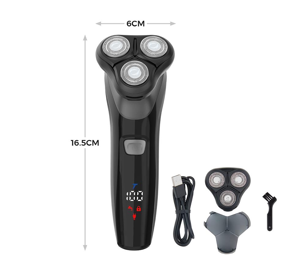 CARMEN C81209 Wet & Dry Rotary Shaver - Black image number 6 of 8