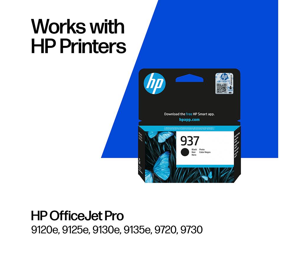 HP 937 Original Black Ink Cartridge image number 2 of 14