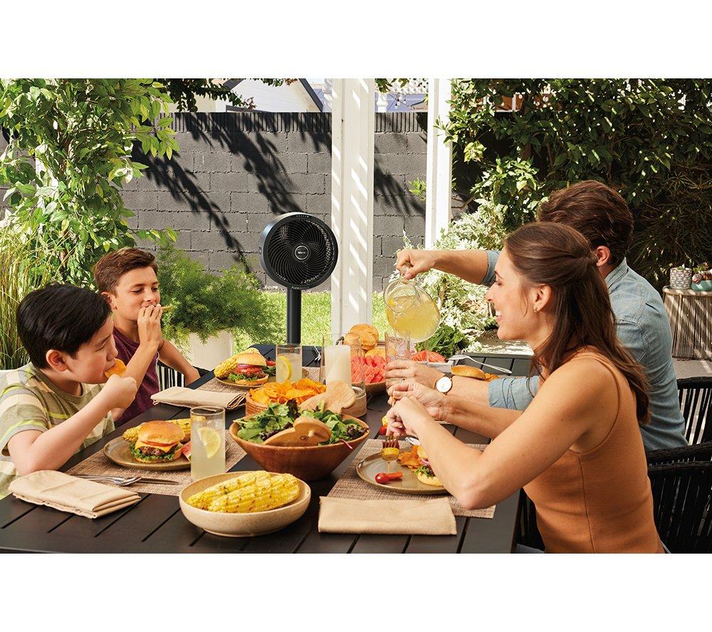 SHARK FlexBreeze FA220UK Portable 11.3" Hybrid Pedestal Fan - Charcoal Black image number 4 of 18